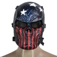 thumbnail image 4 of Máscara de calavera Airsoft Paintball Tactical Full Face Protection Army (Capitán), 4 of 6