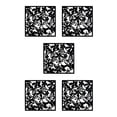 thumbnail image 2 of Bewildely 4x Panel divisor de habitación DIY fácil de montar, pantallas divisorias colgantes ligeras, duraderas y modernas, mariposas negras Type2 NO2, 2 of 6