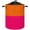 Orange and Bright Pink, variant on Large Laundry Hamper, Orange and Bright Pink Laundry Basket Collapsible & Waterproof Storage Basket for College Dorm, Family Essentials