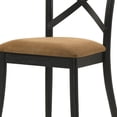 thumbnail image 5 of Set of 4 Leather Aire Finish Side Chair, Modern Dining Chairs, Fabric Upholstered Dining Room Chairs Dinner Chair Stylish Kitchen Chairs with Back and Wood Legs (Brown), 5 of 8