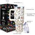 thumbnail image 2 of 40 oz Tumbler with Handle and Straw Lid Leak Proof - 40 oz Insulated Tumbler for Christmas Birthday Gifts for Women Friend Daughter, 2 of 3