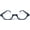 Black, variant on The Noble Semi-Rimless Half Reader Half Moon Reading Glasses, 3.25 Black