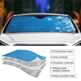 thumbnail image 5 of Fuzoiu Blue Christmas Print Car Windshield Sun Shade,Block Uv Rays Sunshade,Foldable Front Window Sun Visor Protector for Car,SUV,Truck-Keep Vehicle Cool-Blue Christmas, 5 of 8