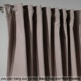 thumbnail image 4 of 3S Brother's Solid Luxury Matte Velvet Soft Curtains Set of 2 Panels Hanging Back Tap & Rod Pocket Home Décor Bedroom Kitchen Office Windows Room Darkering ( Rosy Brown-52"x72"), 4 of 6
