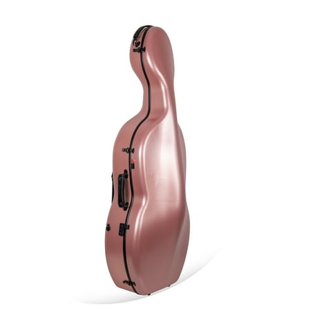 Crossrock 4/4 Cello Case,Composite Carbon Fiber with Wheels