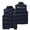 Bleu Foncé, variante sur Manteau d'Hiver pour Homme Gilet Matelassé Chaud Veste Trapstar Imprimée Femmes et Hommes Identiques Veste Sans Manches en Coton Épaissi Manteau Tendance Court Doudoune en Coton Pardessus (Noir, TG)