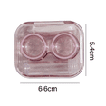thumbnail image 2 of Contact Lens Cases, Colorful Contact Lens Container Holder, Outdoor Portable Mini Contact Lens Soak Storage Kit for Travel & Home, 2 of 5