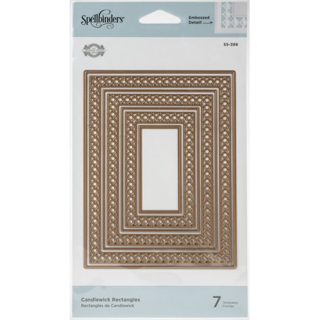 UPC: 0813233045102 | Spellbinders Nestabilities Dies By Becca Feeken-Candlewick Classics Rectangles