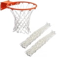 thumbnail image 1 of SURJDE 2PCS Basketball Net, 12 Loops White Polyester Basketball Net, Heavy Duty Basketball Replacement Net Basketball Hoop Net Backboard Accessories for Standard Rim Hoop, 1 of 7