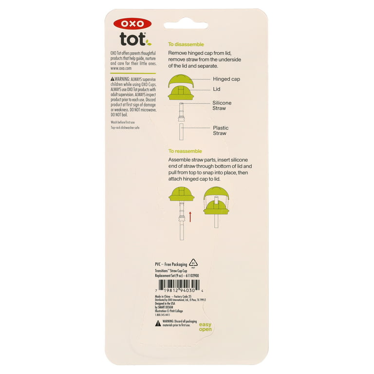 OXO Tot Transitions Straw Cup Replacement Set (250 ml.) - Baby Plus