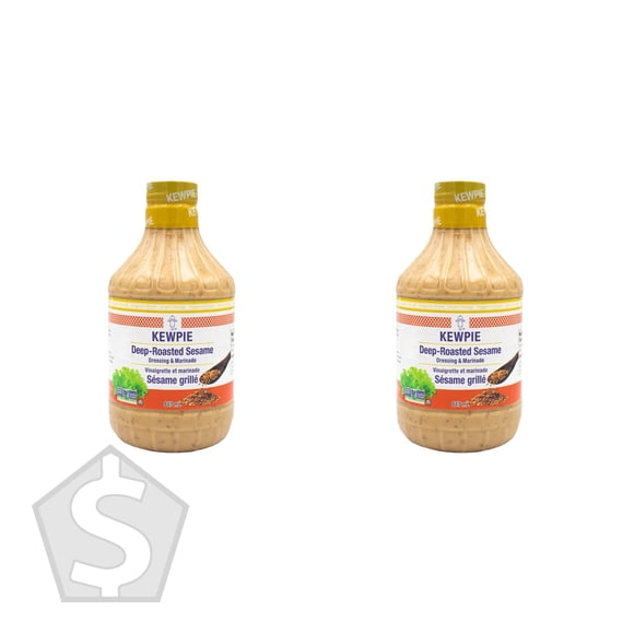 Kewpie Roasted Japanese Style Sesame Dressing, 887 mL (Pack of 2), 1.77 L Total