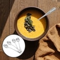 thumbnail image 3 of BRIGHTFUFU 4 cucharas creativas de acero inoxidable con forma de concha para mezclar té, postre, helado y café., 3 of 8