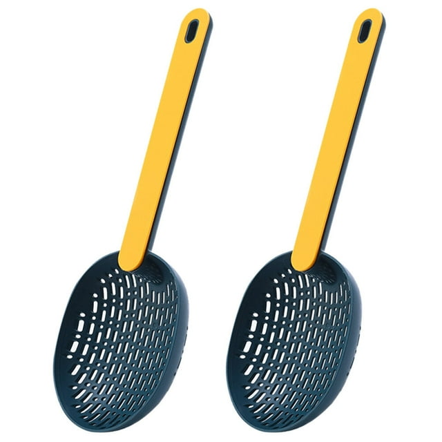 2 Pcs Household Colanders Simple Filter Spoons Creative Cooking Spoons