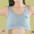 thumbnail image 2 of Strapless Bra for Teens Girls' Sports Underwear with Chest Pads Cropped Tank Bra Tween Sports Bra Blue One Size, 2 of 4
