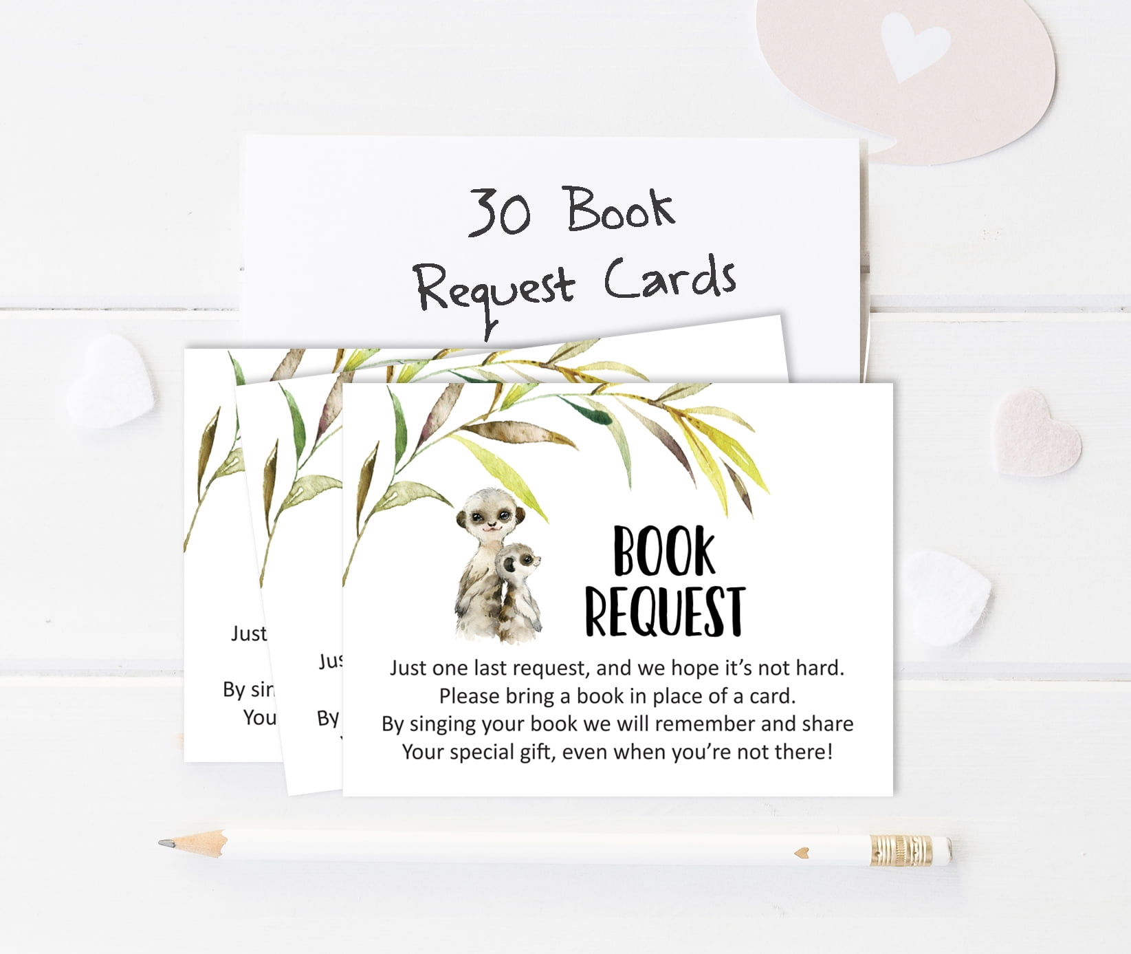 Inkdotpot 30 Books For Baby Shower Request Cards Bring A Book Instead Of A Card koala baby Jungle Animals Baby Shower Invitations Inserts Games