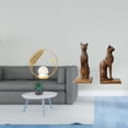 thumbnail image 2 of Figura Decorativa De Bola De Cristal Con Forma De Gato Egipcio, Sujetalibros, Adorno Para Escritorio, Pasillo, Chimenea, Dormitorio, Sala De Estar, Oficina. Ideal Como Regalo De Inauguración., 2 of 8