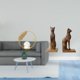 thumbnail image 2 of Figura Decorativa De Bola De Cristal Con Forma De Gato Egipcio, Sujetalibros, Adorno Para Escritorio, Pasillo, Chimenea, Dormitorio, Sala De Estar, Oficina. Ideal Como Regalo De Inauguración., 2 of 8