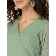 thumbnail image 4 of Sage Green Foil Angrakha Kurta, 4 of 6