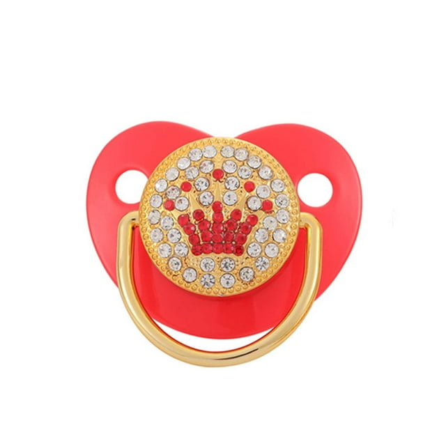 solacol Pacifier Clip Baby Girl Newborn Baby Weaning Pacifier Silicone