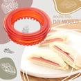 thumbnail image 3 of Kearding Sellador de sándwich de cocina molde de pan niños desayuno tostada galleta sándwiches molde escuela almuerzo Pie Maker utensilios Herramientas y accesorios para hornear Ronda, 3 of 6
