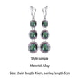 thumbnail image 7 of Xinyolin Elegant Multicolor Faux Topaz Pendant Set, 3Pcs Necklace Fashion Jewelry for Women, 7 of 7