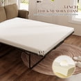 thumbnail image 6 of Muumblus Queen Size Pull Out Sofa Bed, 2-in-1 Convertible Sleeper Couches with Memory Foam Mattress, 3 Seat Sleeper Couch Beds for Living Room, Brown, 6 of 14