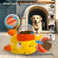 thumbnail image 3 of BESTSKY Duck-Shaped Dog Treat Dispenser - Interactive Slow Feeder Toy with Button for Cats & Dogs, Promotes Healthy Eating, Mental Stimulation & IQ Training - Fun Pet Puzzle Feeder (Yellow), 3 of 4