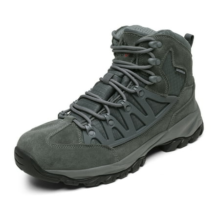 

Nortiv8 Men s Ankle Waterproof Hiking Boots Lightweight Backpacking Work Shoes JS19002M GREY Size 10.5