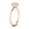 thumbnail image 2 of Forever Jewels 2Ct Round Moissanite 6 Prong Womens Solitaire Engagement Ring 14K Rose Gold Plated, 2 of 5