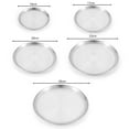 thumbnail image 6 of Stainless Steel Dinner Plate, Multi-size Round Baking Pan Pizza Tray Dessert Plate, Serving Camping Salad Plate for Home Kitchen, Outdoor Camping, Snack and BBQ, 6 of 8