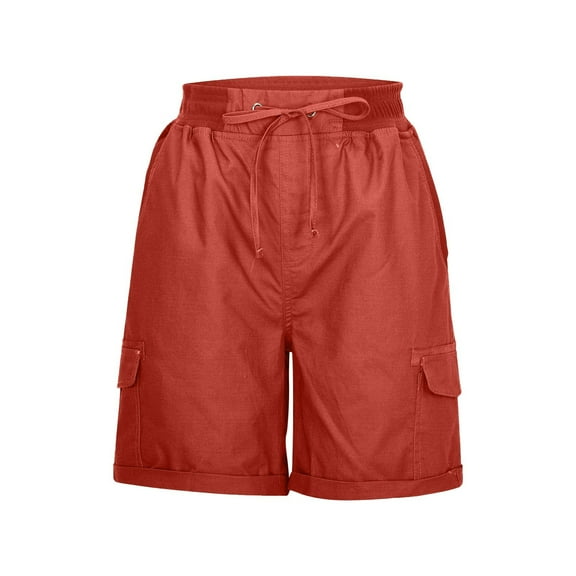 fatyb Men's Casual Shorts Cargo High Waist Drawstring Shorts Lightweight Summer Beach Shorts for Men