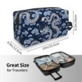 thumbnail image 3 of Uemuo Dragons Pattern Portable Toiletry Bags with Handle, Waterproof travel Make up Bags for Women, Large Capacity Travel Cosmetic Bags, 3 of 9