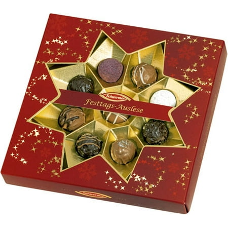 Boxed Truffle - Schwermer Christmas Star Window Gift Box with Truffles