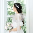 thumbnail image 4 of WRISTBIQUE Mesh Wedding Arm Sleeves for Women, 1 Pair Beige Cover Sleeves to Arms, 4 of 8
