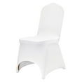 thumbnail image 6 of KFFKFF Stretch Spandex Folding Chair Covers, Universal Fit with Arched Front Design, Removable and Washable Slipcovers for Events, Weddings, Banquets, Parties, Celebrations, and Dining (100PCS White), 6 of 9