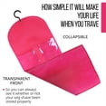 thumbnail image 5 of 3 Piezas Soporte para Extensiones Cabello Almacenamiento Pelucas para Múltiples Soportes para Pelucas Bolsas para Pelucas con Colgador Almacenamiento Extensiones Cabello Rosa Rojo, 5 of 5