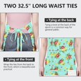 thumbnail image 6 of Pioneer Flower Floral Print Pattern Apron for Women and Men, Cotton Linen Waterproof with Pockets, Adjustable, 33x27 Inch for Kitchen, Gardening, BBQ, Salon, 6 of 6
