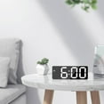 thumbnail image 5 of EASTIN Réveils Numériques Intelligents pour Chambres Écran LED Snooze Température Dimmable Date 12/24h USB Filaire Électrique/ 3*AAA Horloge Électronique de Bureau pour Cuisine Bureau, 5 of 5