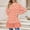 *WMY* Orange, variant on Byworldtasic Womens Blouses Women's Printed Fashion Loose Casual Round Neck Pleated Long Sleeve T-shirt Dress Hem Fall Top