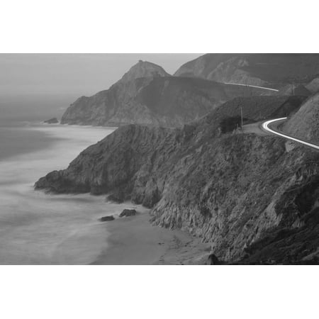 Dusk Highway 1 Pacific Coast CA USA Print Wall