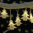 1.5M 10 Always Or Flashing Christmas Tree Lights Decorative Winter
