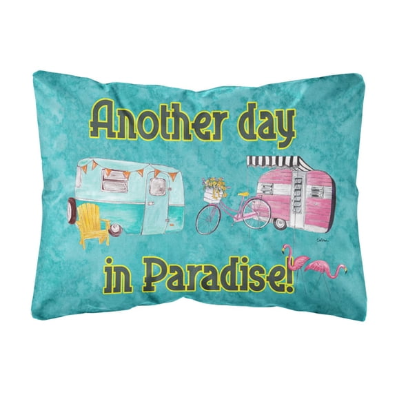 Carolines Treasures 8758PW1216 Another Day in Paradise Canvas Fabric Decorative Pillow, 12H x16W, multicolor