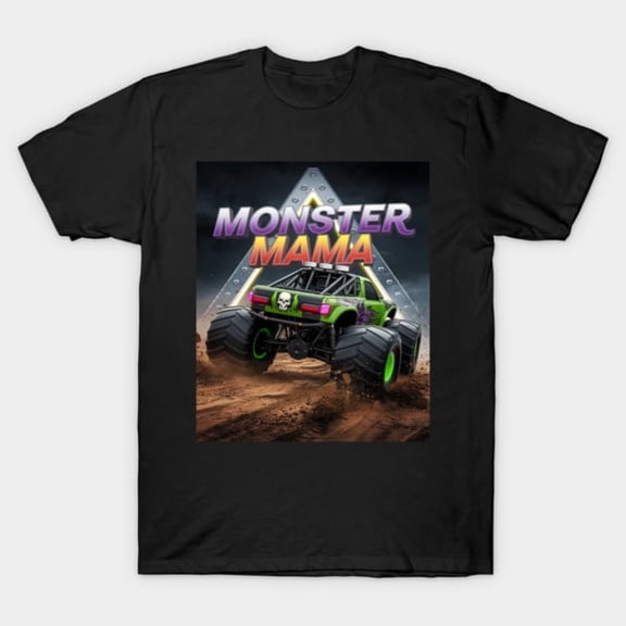 Monster Truck Mama Are My Jam Truck Lovers Graphic - USA Printed, H17949 T-Shirt, for Men and Women, Up to Size 5XL