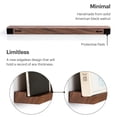 thumbnail image 4 of Soporte de pared para discos de vinilo MÖNKE VRS2 de madera maciza de nogal, 4 of 7