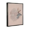 thumbnail image 4 of Stupell Industries Pink Deer & Mum Flower Animals & Insects Painting Black Floater Framed Canvas Art Print Wall Art, 17 x 21, 4 of 10