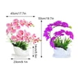 thumbnail image 3 of Orquídea artificial Yuarrent maceta Bonsai Decoración rosa, 3 of 6