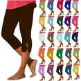 thumbnail image 7 of FAIWAD Women's Summer Beach Capri Casual Elastic Waistband Capri Leggings Stretch Slim Cropped Pants, 7 of 7