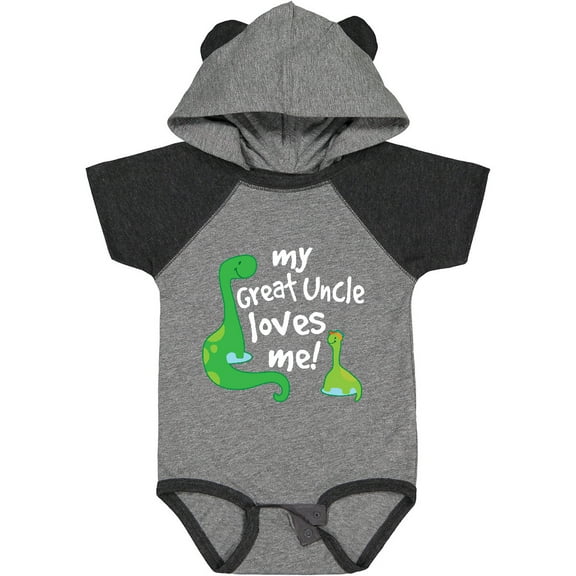 Inktastic My Great Uncle Loves Me Dinosaur Boys Baby Bodysuit
