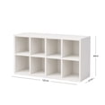 thumbnail image 2 of Ilios Innova | Librero Organizador de MDF Color Blanco, Mueble Moderno para Sala, Oficina o Recámara,Marrón rústico, 2 of 2