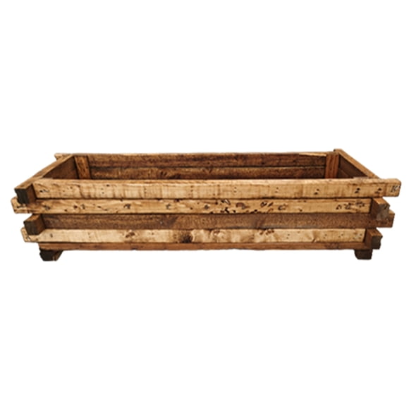 Maceta de madera Hanlob tipo Jardinera de Barrotillo